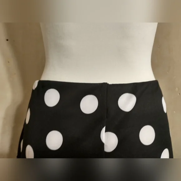 Black and White Polka Dot Skirt - Picture 5 of 11